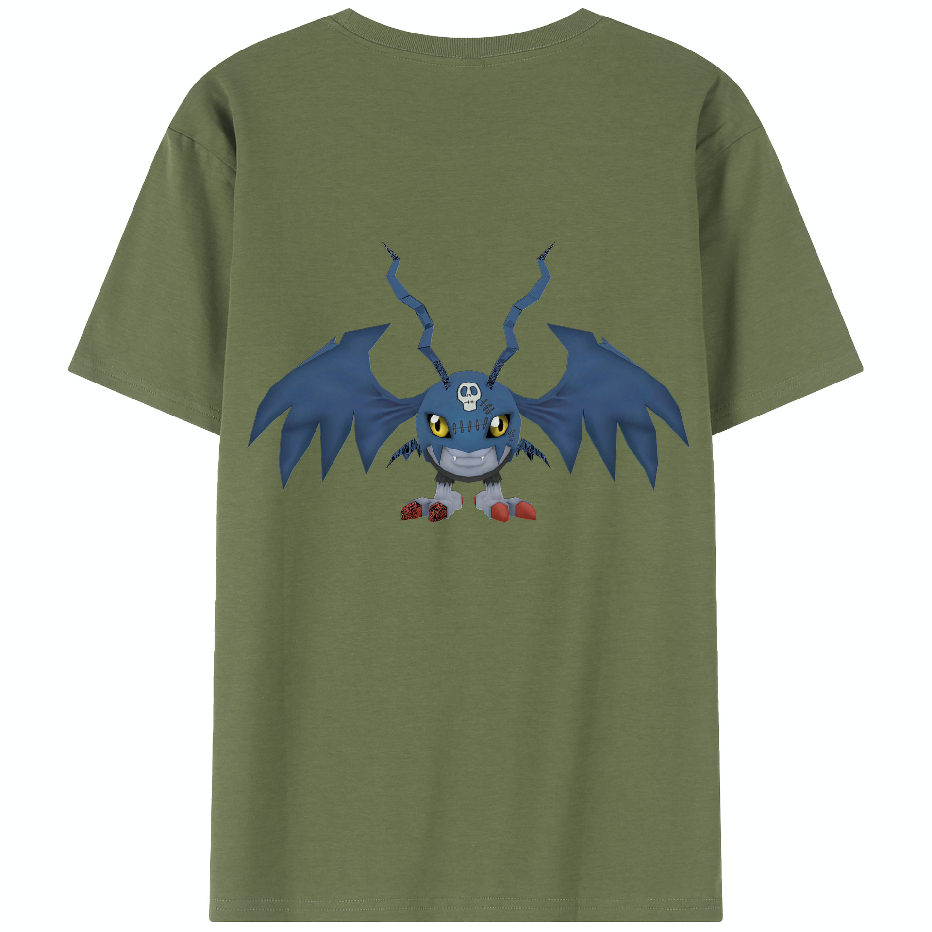 （画像用） Digimon デジタルモンスター/デジモン 綿100％半袖Tシャツ（背面プリント）